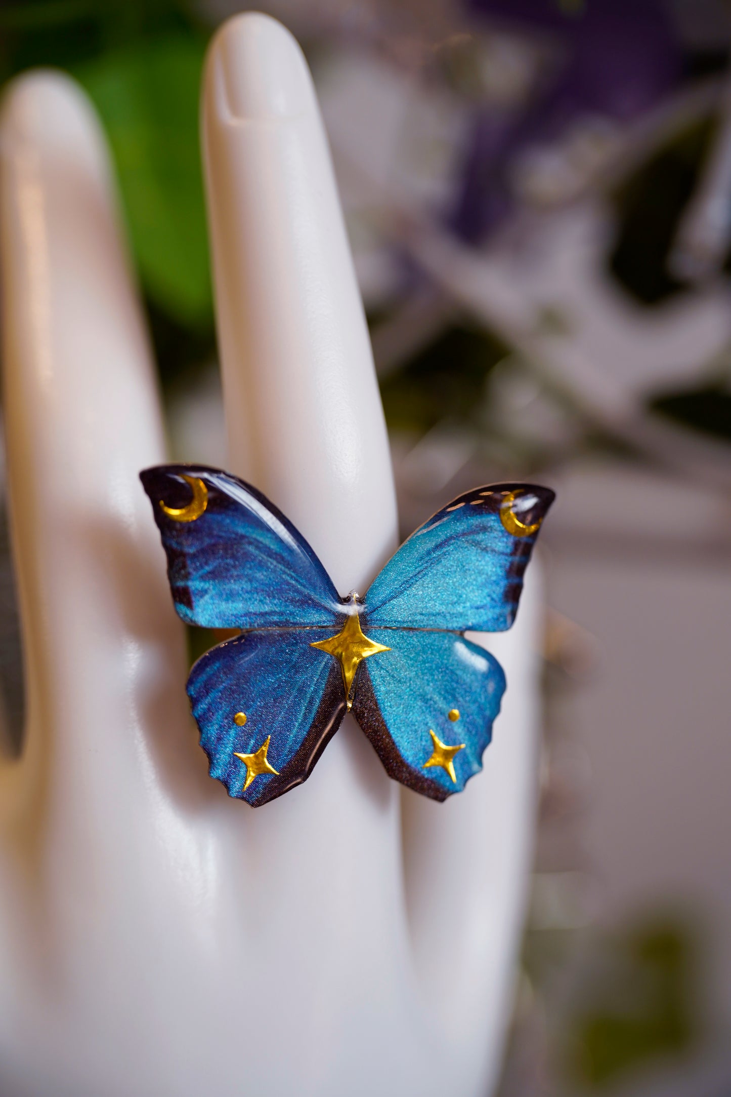 Morpho Butterfly Ring