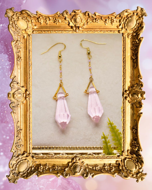 Pink Prism Earrings