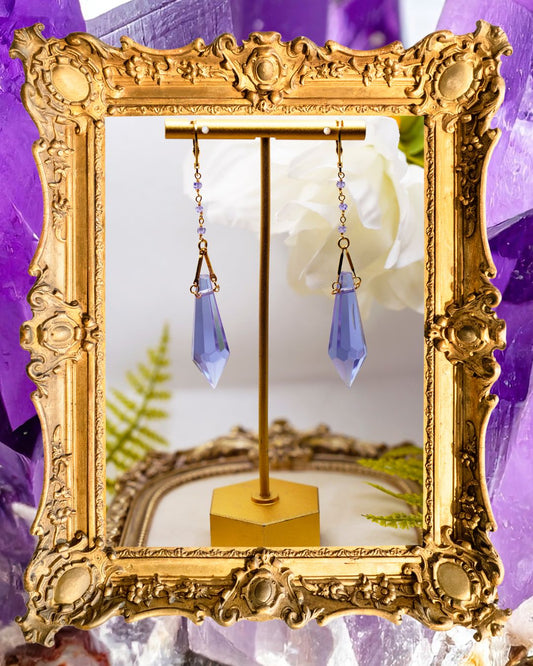 Violet Prism Earrings