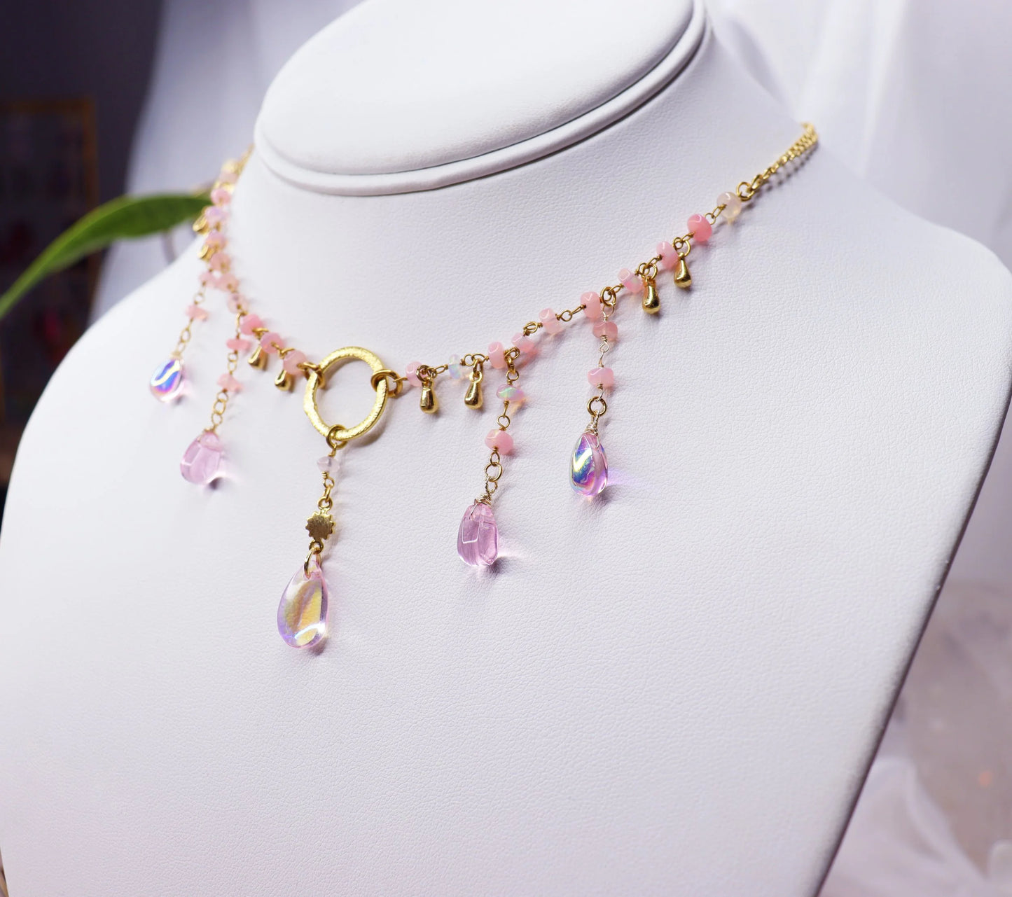 Pink Opal Fairy Choker