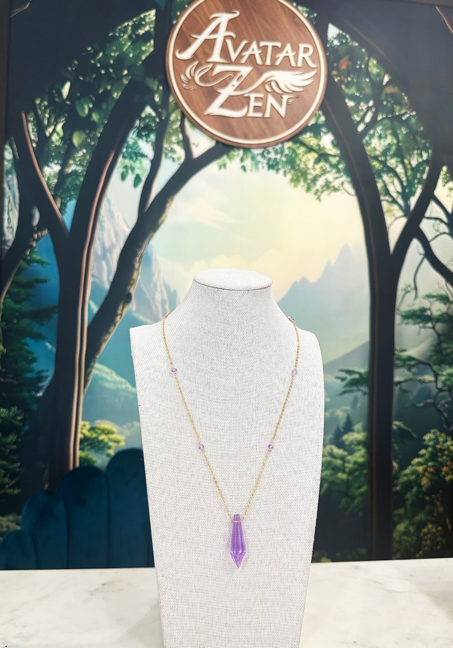 Violet Prism Necklace