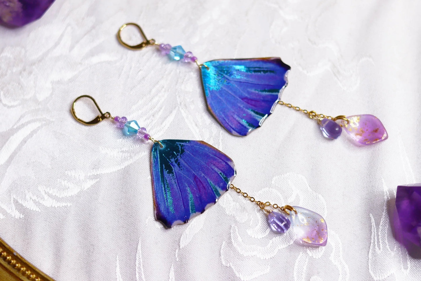 Aurora Morpho Fae Earrings
