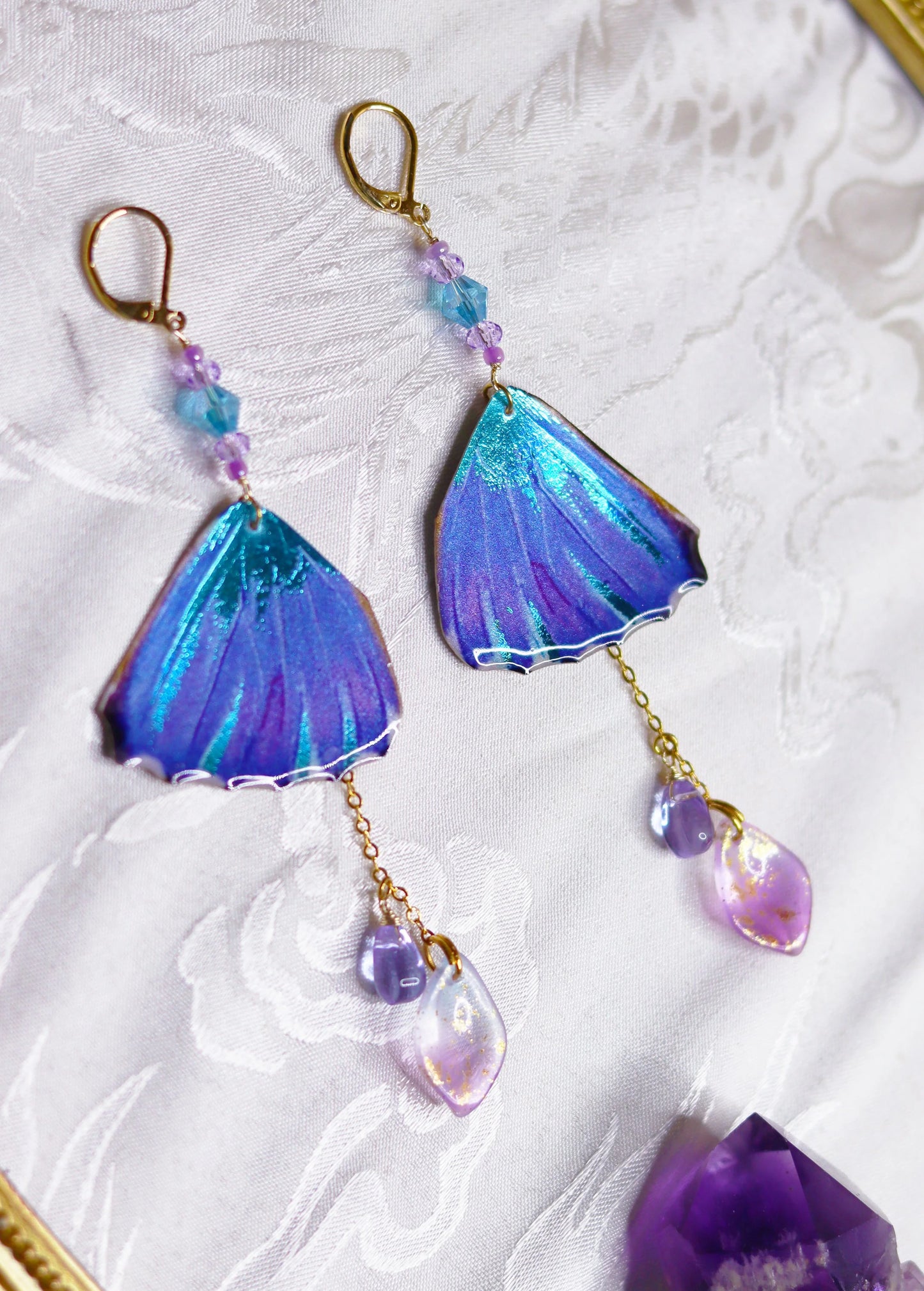 Aurora Morpho Fae Earrings