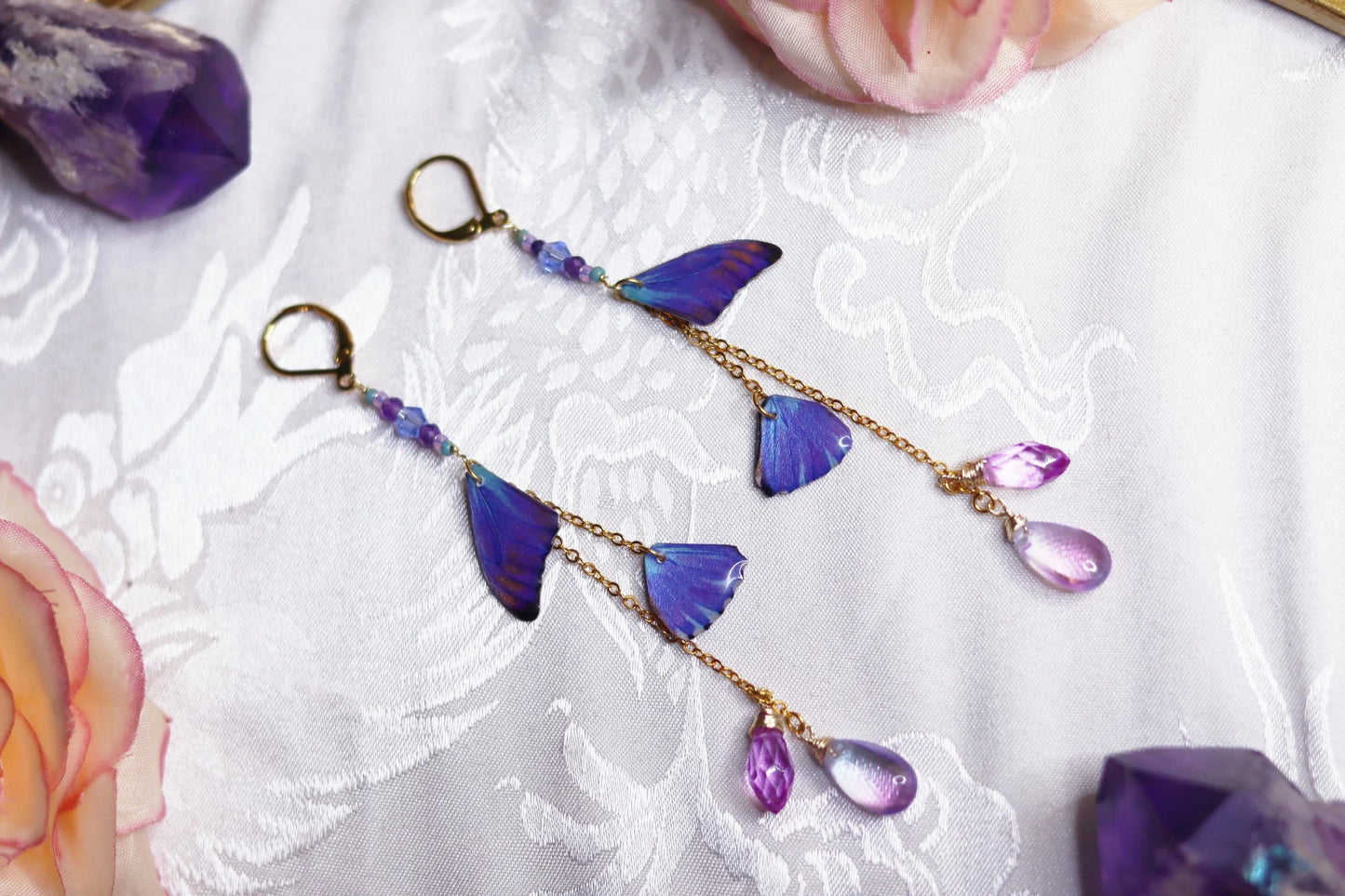 Aurora Morpho Fae Earrings