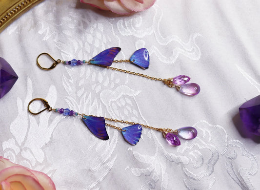Aurora Morpho Fae Earrings
