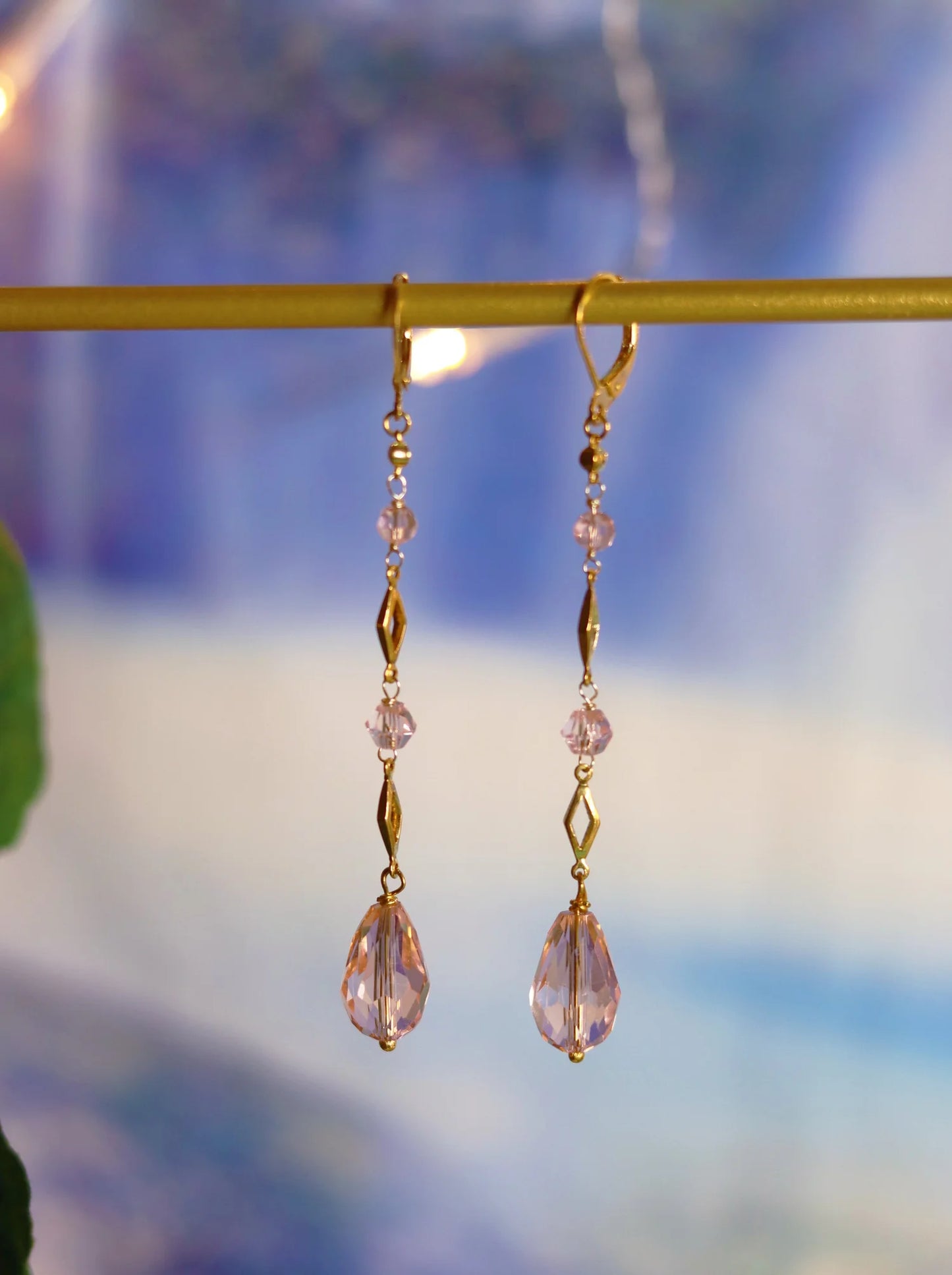 Pink Drops Earrings