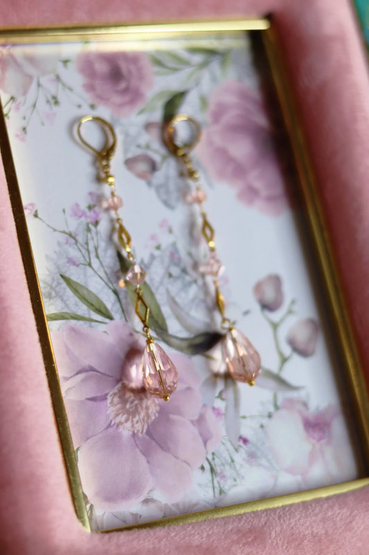 Pink Drops Earrings