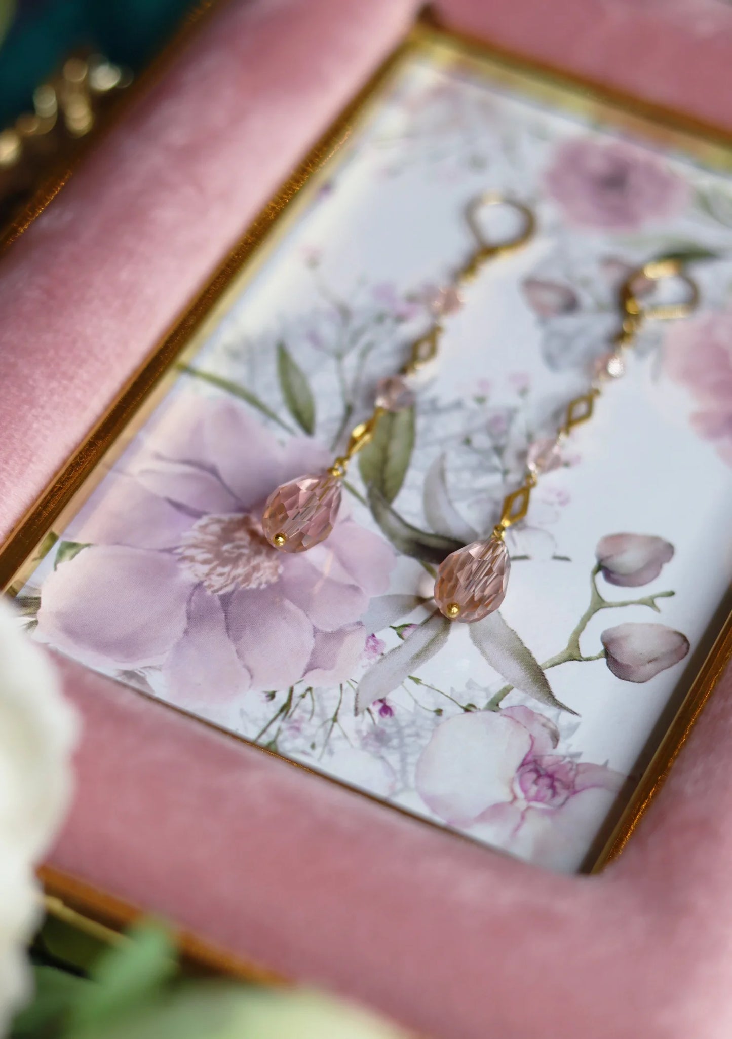 Pink Drops Earrings