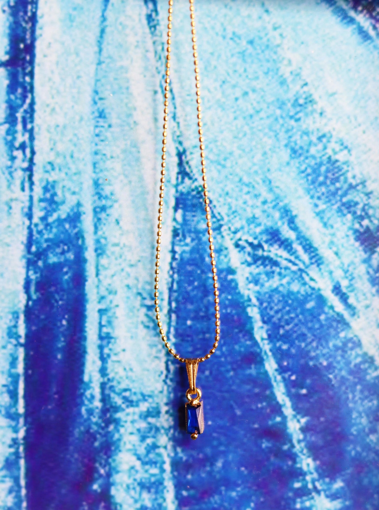 Zirconia Indigo Necklace