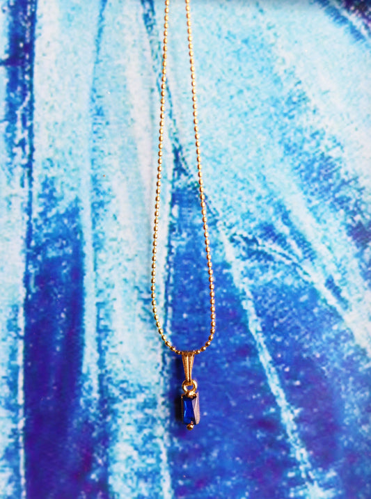 Zirconia Indigo Necklace
