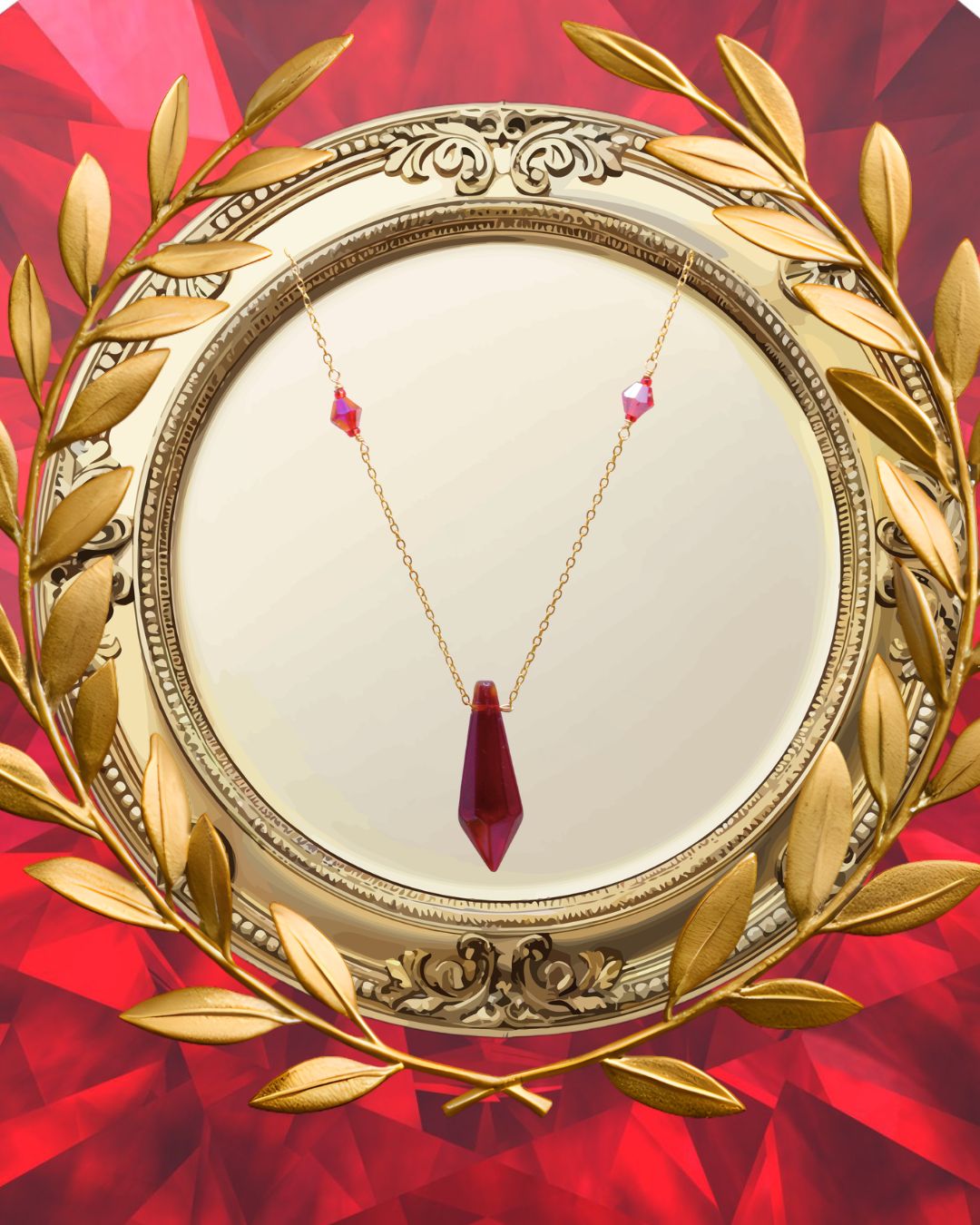 Red Prism Necklace