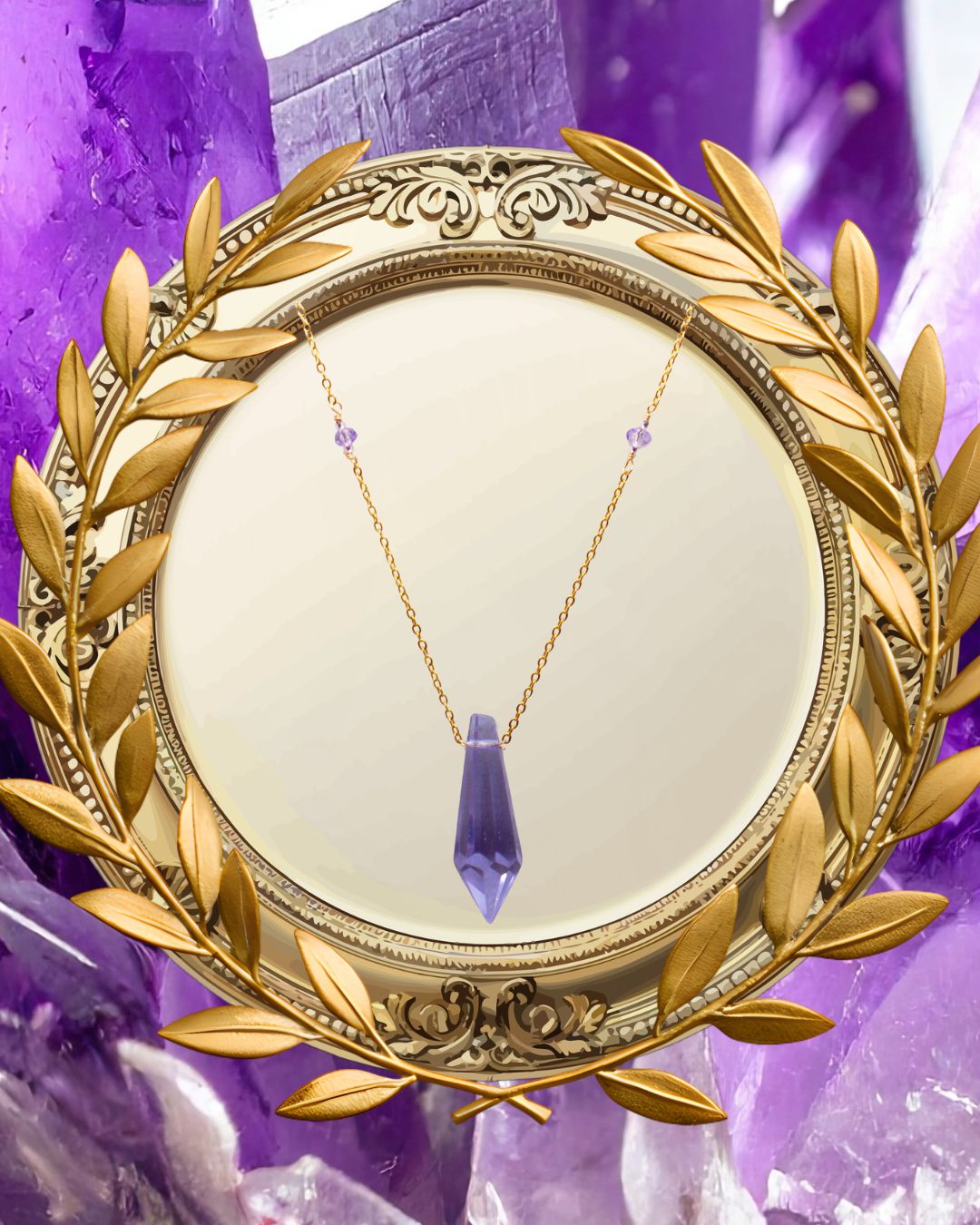 Violet Prism Necklace