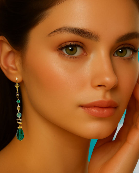Emerald Drops Earrings