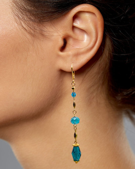 Teal Drops Earrings